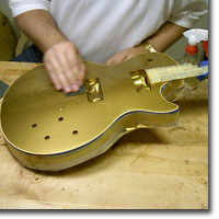 Finishing an electric guitar